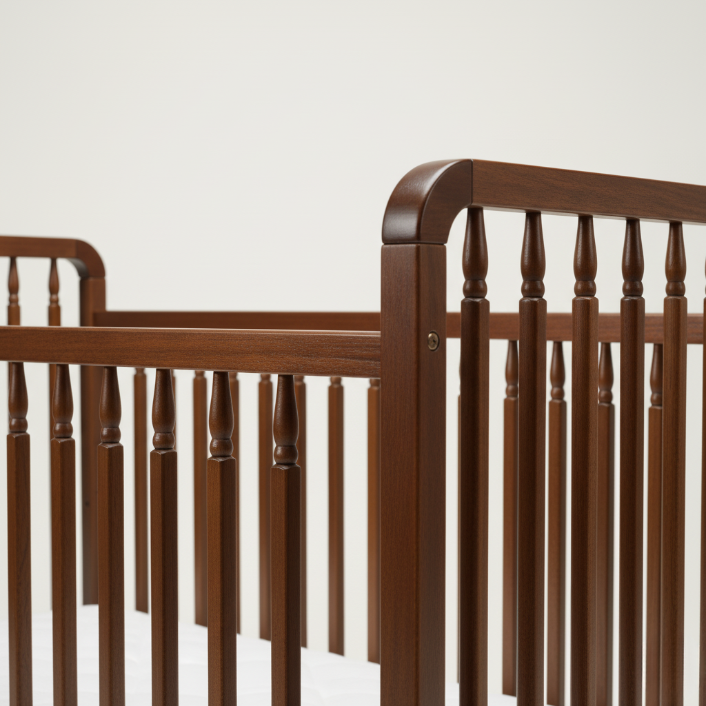 Heritage cot + Toddler Rail
