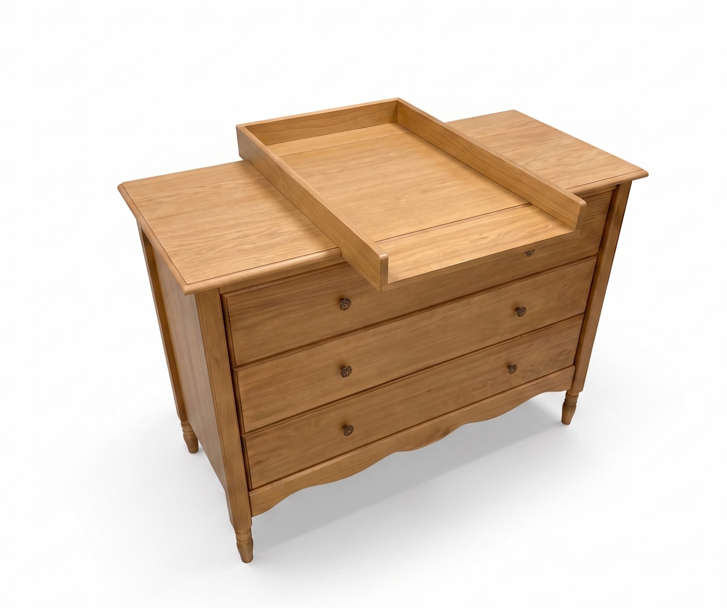 wooden baby changing dresser