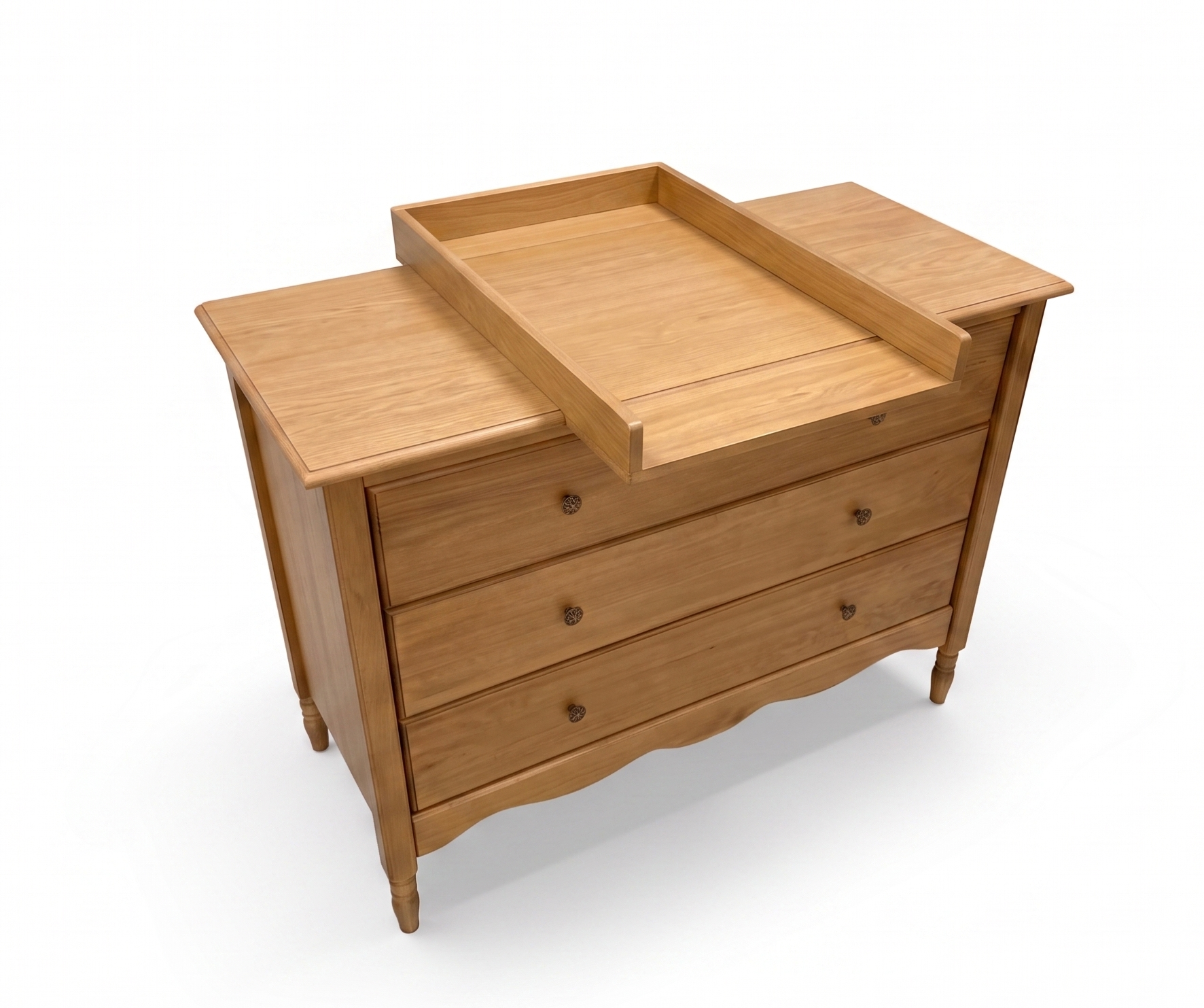 wooden baby changing dresser