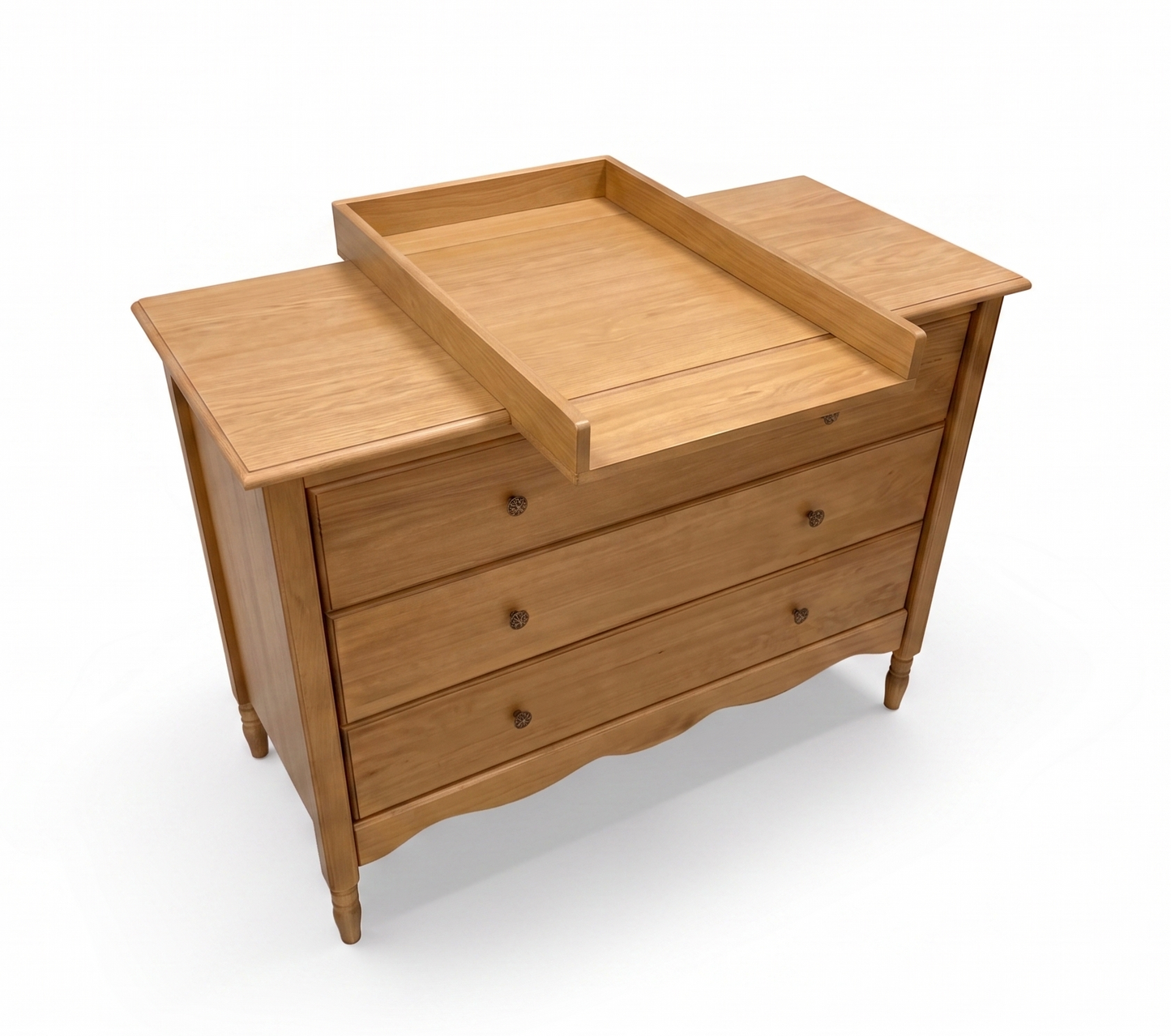 Nursery dresser with optional changing table. Vintage style made form solid wood